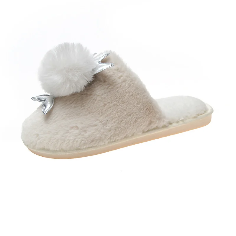 Пушистые сандалии женские меховые тапочки зимние теплые шлепанцы коллекция 2019