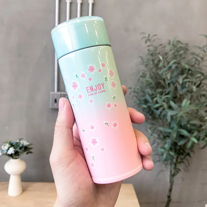 230 мл двойная стенка спортивный термос для чая и кофе бутылка горячей воды 304