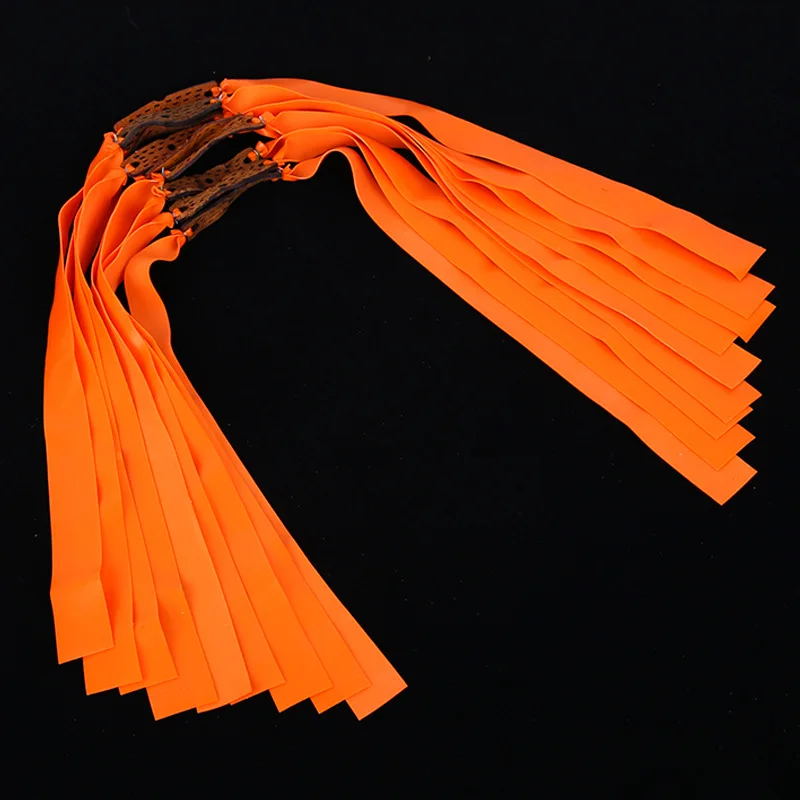 

20pcs Slingshot Hunting Flat Rubber Band Thicknes 0.5-0.8mm Catapult Natural Latex Flat Elastic Resilient for Shooting