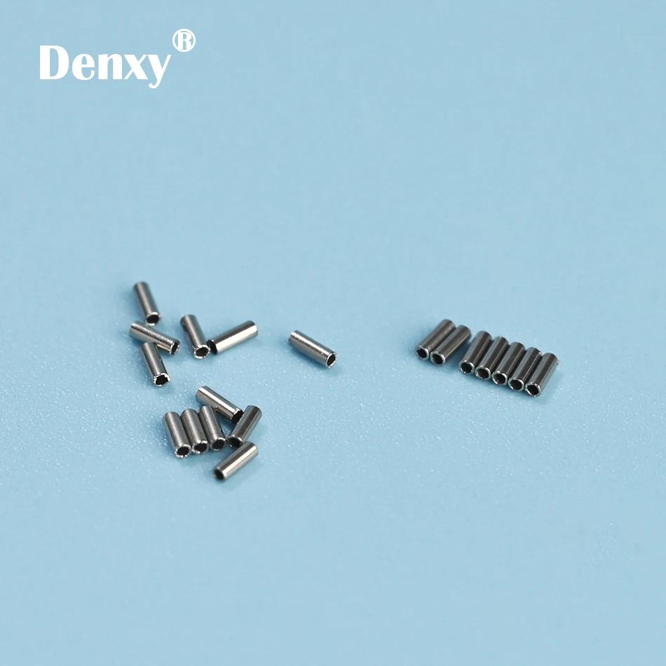 Denxy 100 шт./упак. Ортодонтическая щеточка мини схваченный остановки 0 015 и 019 на нить