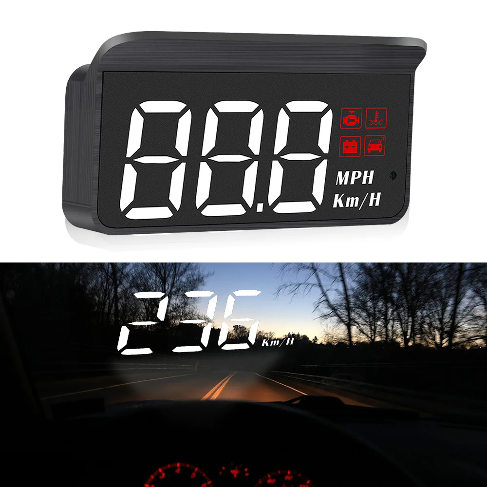 

Digital Electronic Fatigue Reminder M3 OBD2 HUD Car Head Up Display Overspeed ​​​​Warning Windshield Projector Auto Accessories