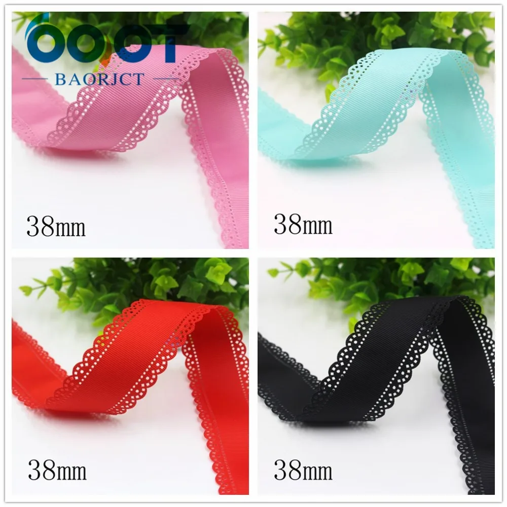OOOT BAORJCT I-19407-882, 10 ярдов, горячая Распродажа 38 мм полые цветы сплошная корсажная лента ленты, DIY ручной работы материал, аксессуары для одежды