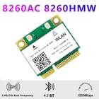 Wi-Fi карта 8260AC 802.11AC 1200M Mini PCI-E 2,4G5G двухдиапазонный Bluetooth 4,2 для Win7 Win 8 Win 10