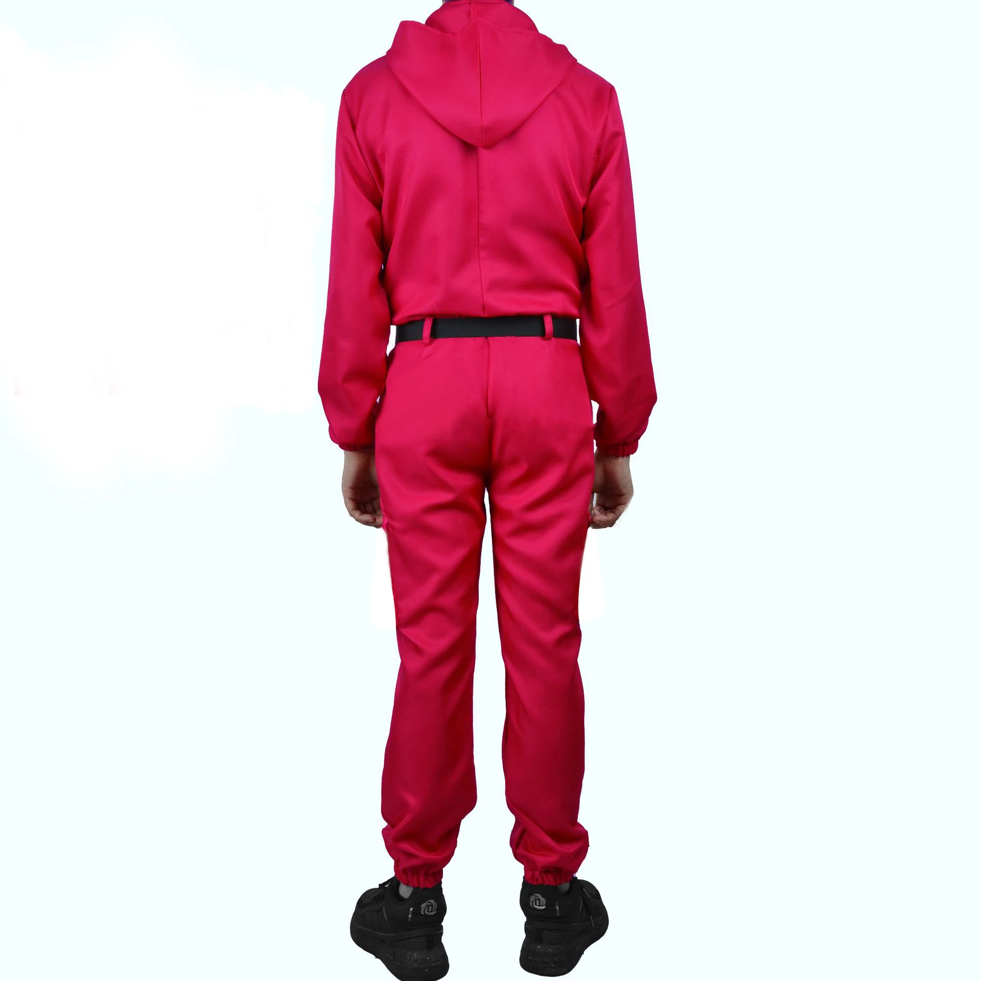 Squid and Game Cosplay Costume Jumpsuit Boss Coat Mask Gloves Round Six Same Villain Red Christmas Gift for Children |
