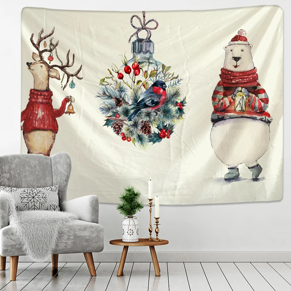 Фоновая ткань Рождественская фантазия искусственная кожа Богемный Хиппи