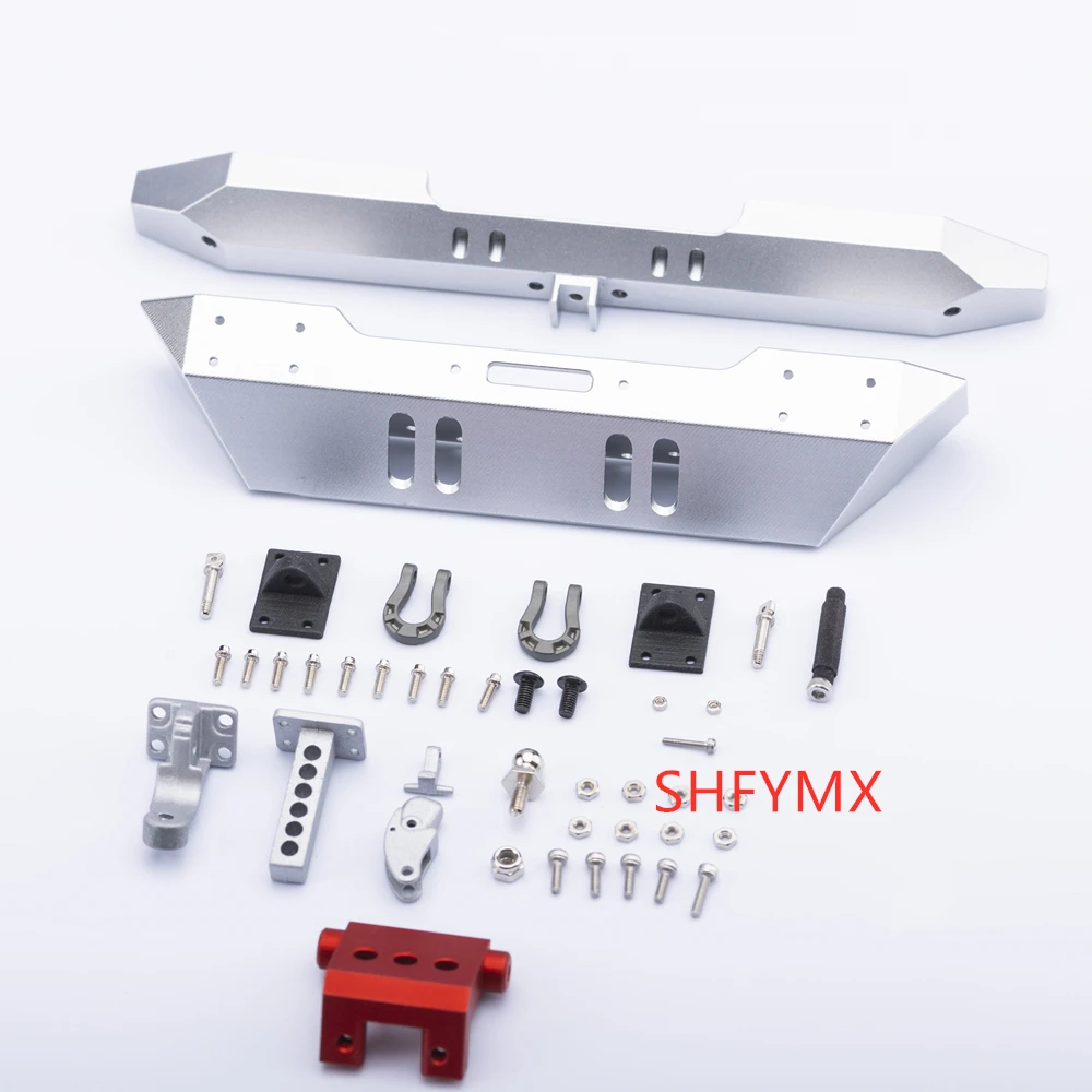 Aluminum CNC JKMAX Front & Rear Bumper Hook Sets For Rc Crawler Car JK MAX Upgrade Parts