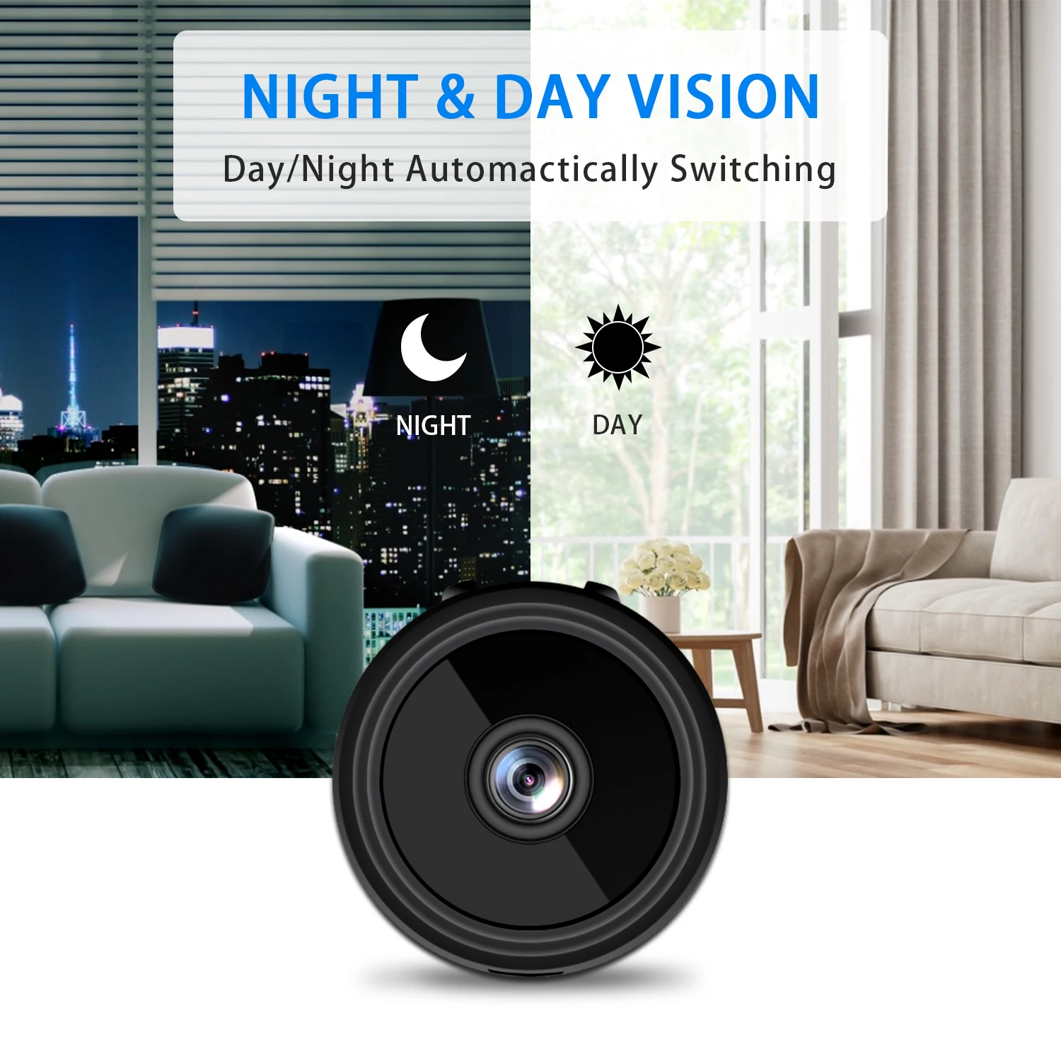 Мини-камера ночного видения IP1080P HD Wi-Fi датчик движения | Электроника