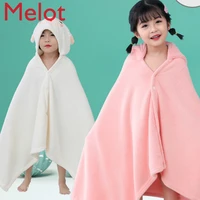 cute childrens bath towel cape hooded bathrobe wearable pure cotton soft soft absorbent home bath bathroom towel sets