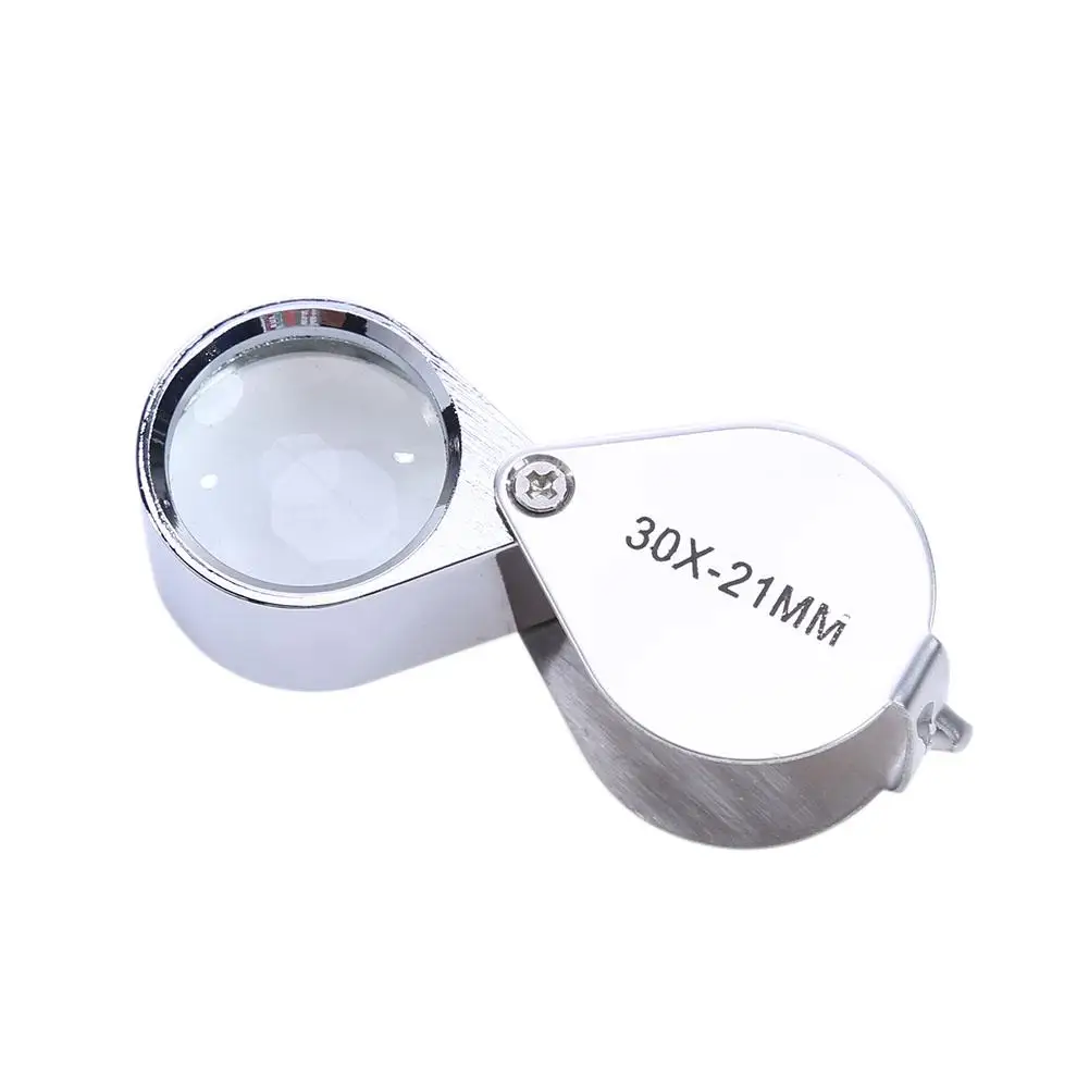 

Handheld 30X21 Loupe Illuminated Magnifier Glass Portable Folding Magnifying for Jewelers Stamps Antiques Len