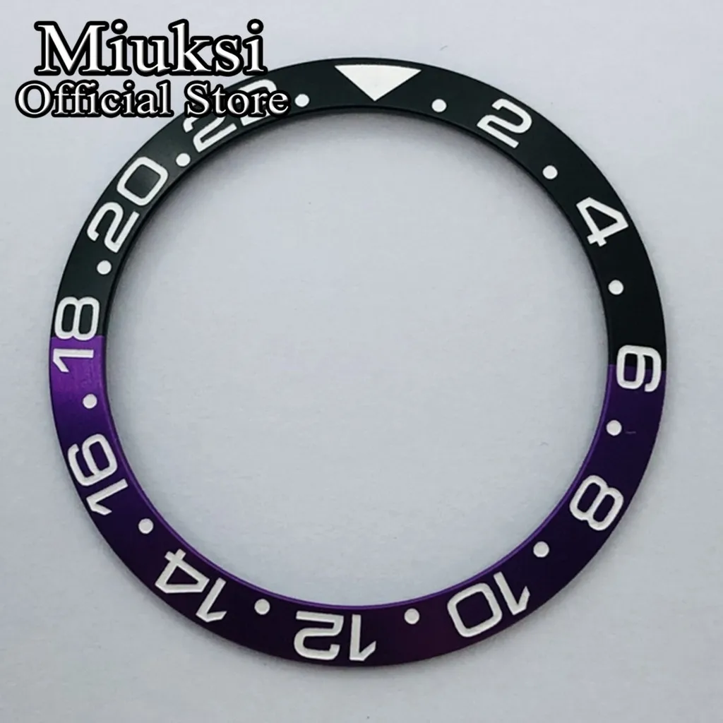 Miuksi high quality 38mm titanium bezel insert fit 40mm watch case