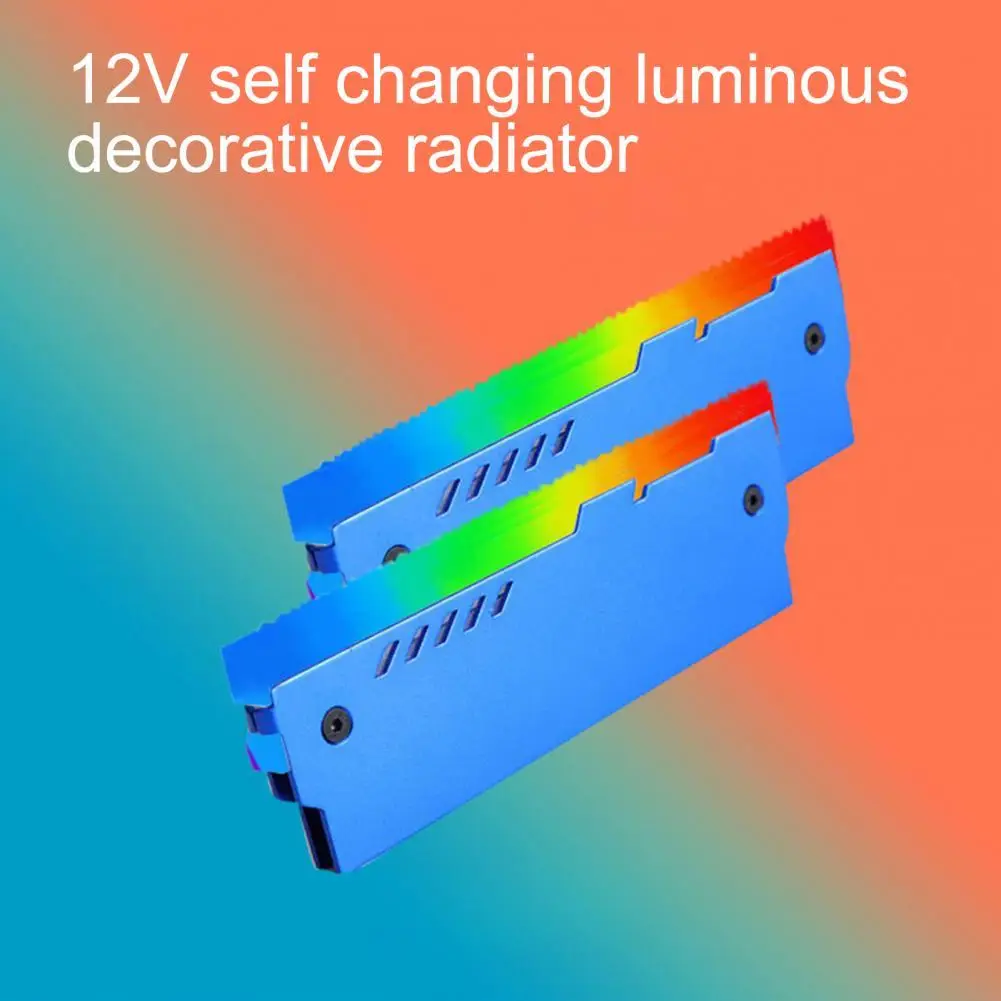 

Универсальный RGB светильник эффект прочный 12V Памяти Оперативная память радиатор охлаждения жилет для рабочего стола дропшиппинг