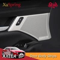 for mazda3 mazda 3 axela 2019 2020 bp door speaker cover stereo treble audio sound trim frame ring stickers interior styling