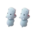 Серьги с животными, серьги из 3D глины, модные простые полимерные серьги ручной работы с животными, подходят для девочек и дам