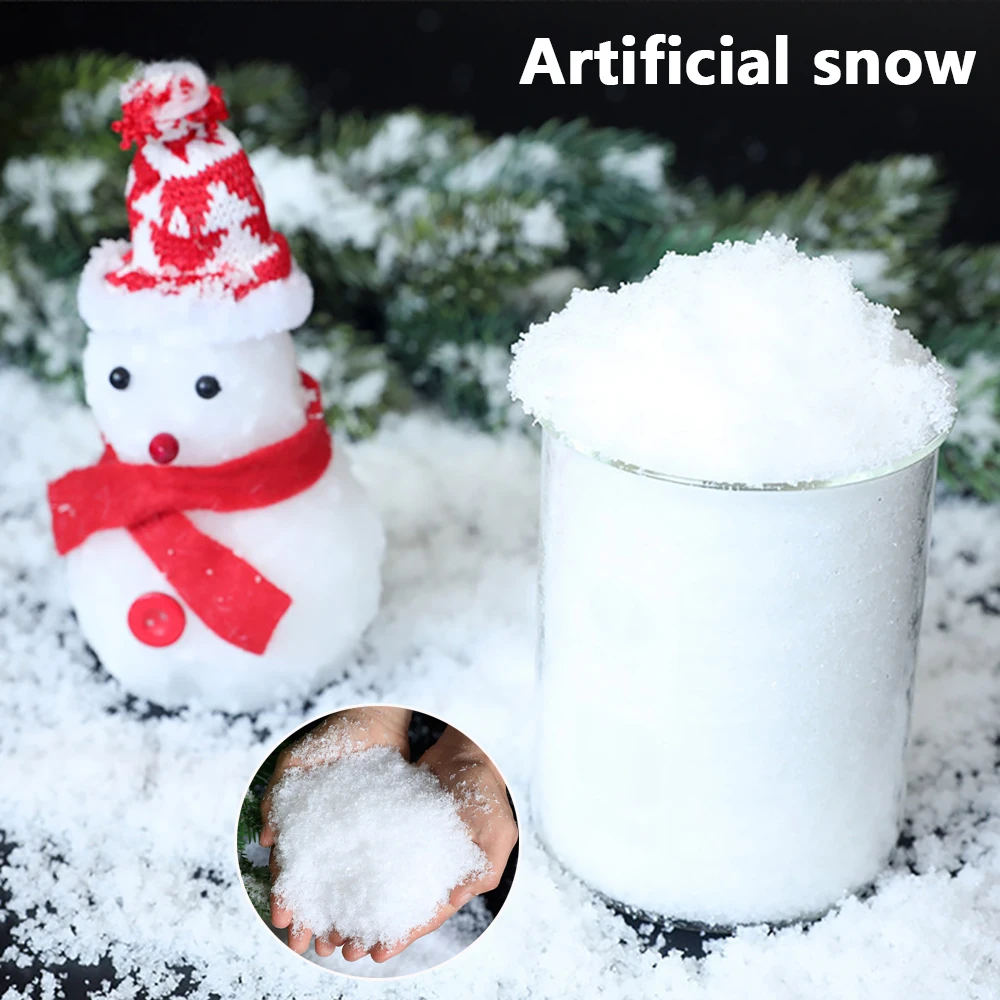 1Bag Artificial Snow Christmas Party Decoration Fake Snowflakes Instant Addition For Filler Absorbant DIY Magic Snowball | Дом и сад