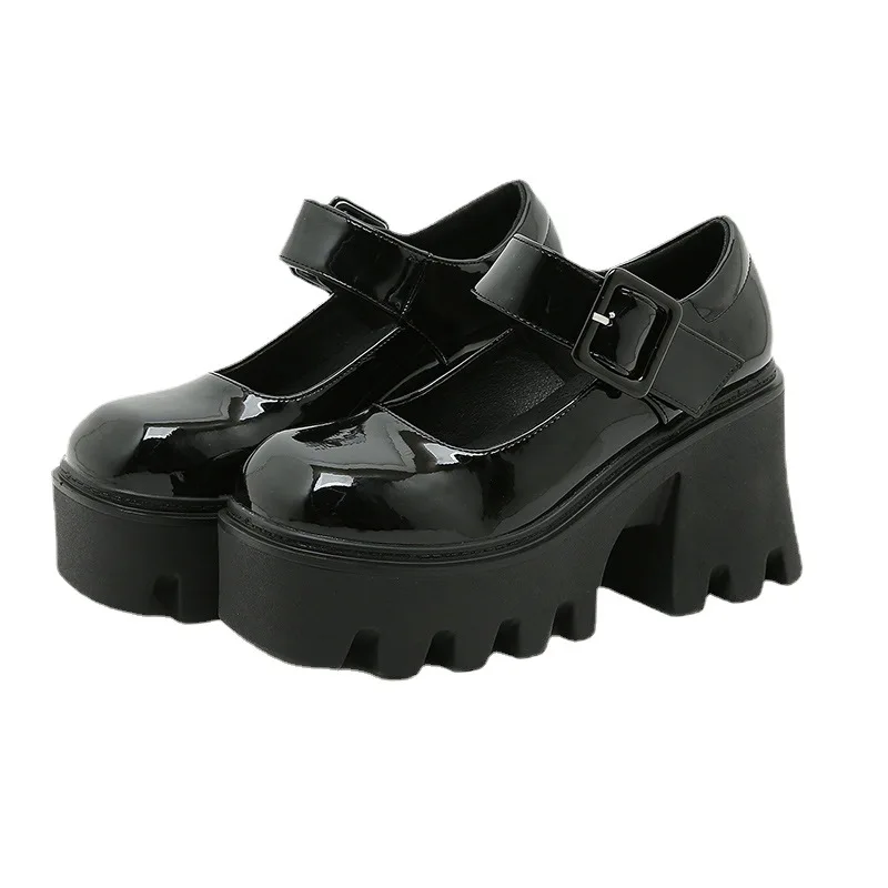 Женская обувь на толстой мягкой подошве 2021 новинка из искусственной кожи в стиле