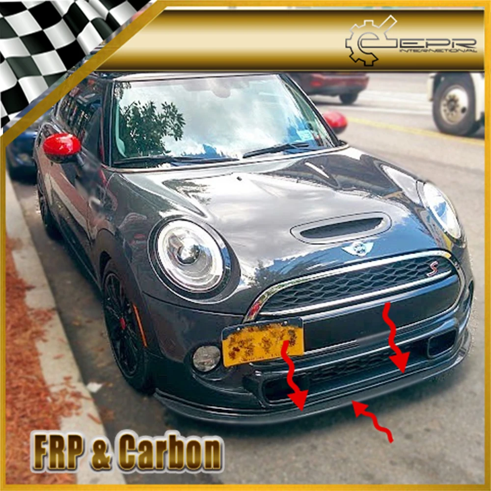 Стекло переднего бампера для губ F56 Mini Cooper Mon Style FRP Передние Губы|Спойлеры и