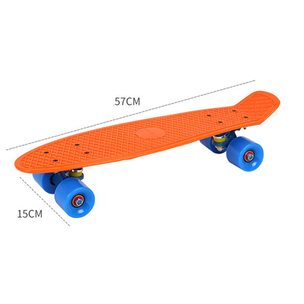

Mini Complete Fish Skateboards For Kids Plastic Fishboard Cruiser Completed Graphic Retro Kick Skate Skateboard for Beginners#3