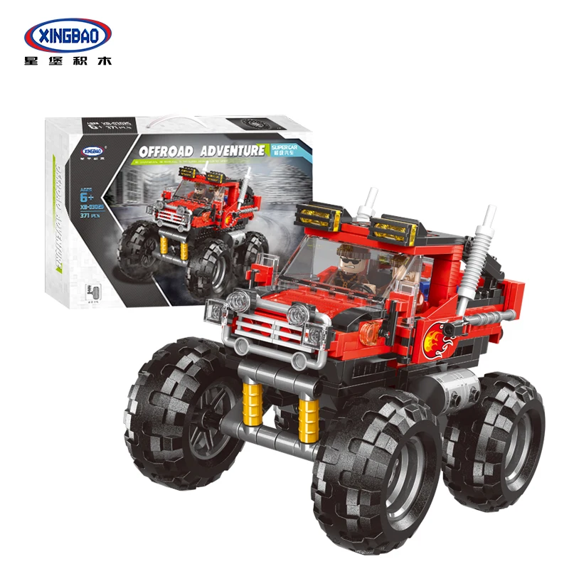 

XingBao 03025 Car Series The super big foot car Set Building Blocks Bricks For Kids Educational Funny Kids Birthday Gifts Model