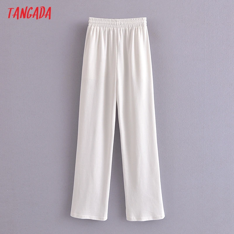 

Tangada 2021 Women Dark Gray Pants Cargo Strethy Waist Pants Trousers Joggers Female Sweatpants 3A52
