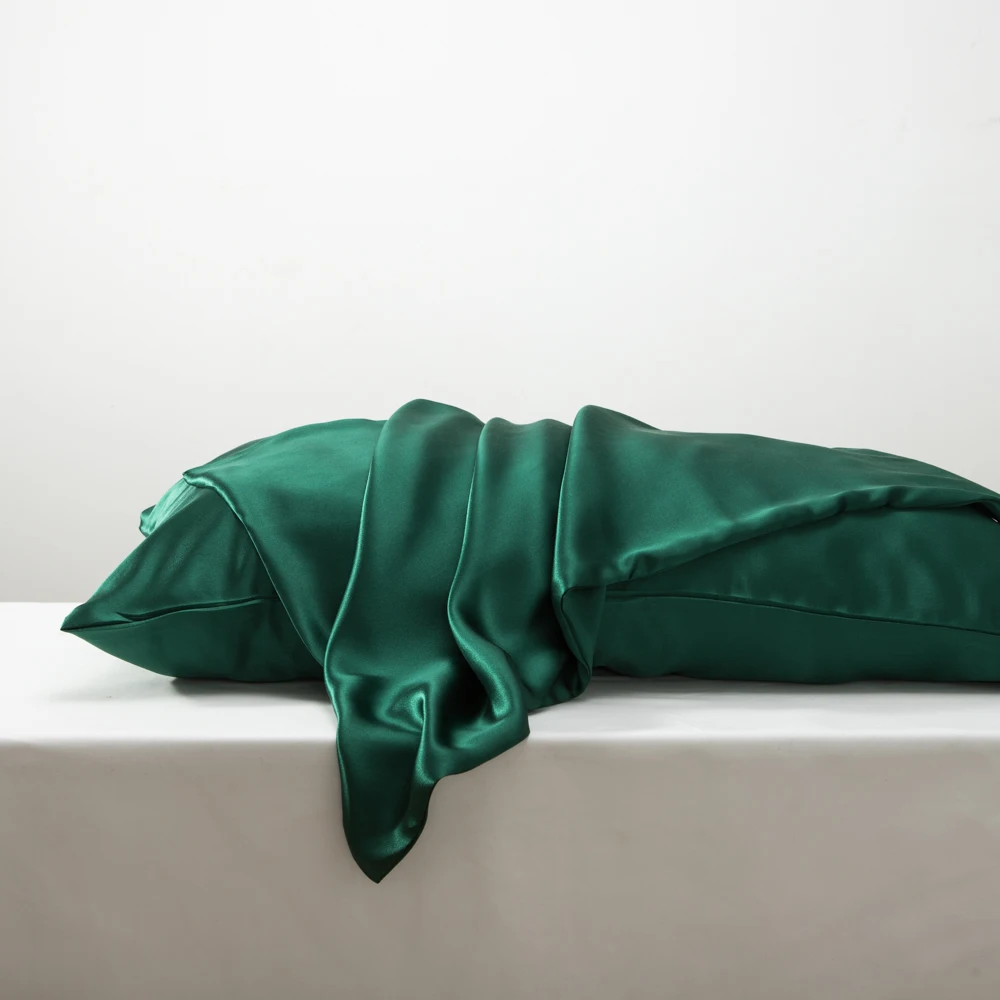

High-end 100% mulberry silk pillowcase beauty anti-mite cure a pair of pure natural summer cool cure pure color adult pillowcase