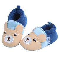 bobora infant baby boys girls cotton slipper sneaker toddler cartoon animal rubber non slip sole first walker crib house shoes