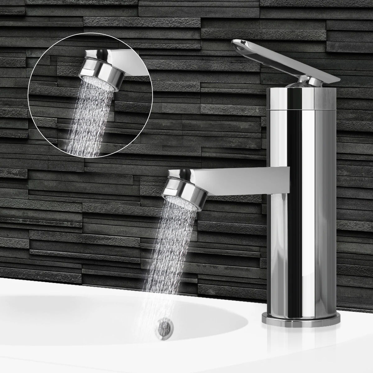 Смеситель раковины Xueqin для ванной комнаты с одной ручкой смеситель горячей и