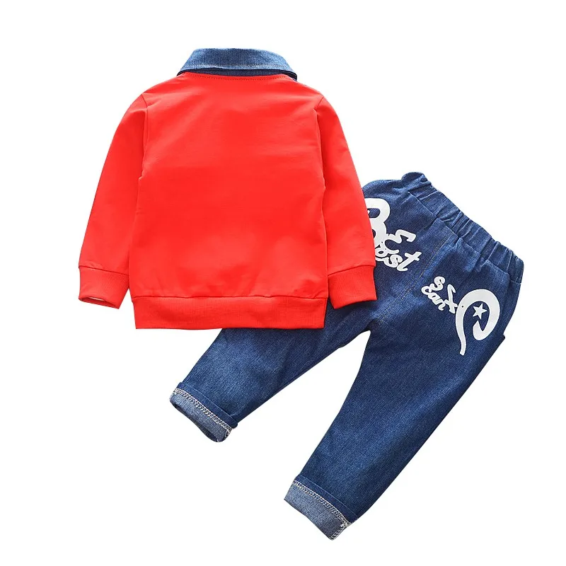 

Autumn Baby Sets Suit Infant Child Kid Baby Boy Cotton Tops T Shirts Pants Long Sleeve Outfits 2Pcs d