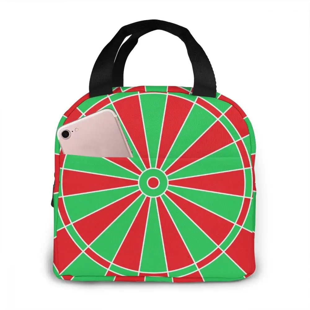 

Векторная сумка для ланча Dartboard, портативная Изолированная Термосумка, Ланч-бокс Bento, сумка для хранения пикника