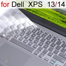 Cubierta de teclado para Dell XPS 13, 14, 9300, 9310, 3000, 5000, 7000, 2 en 1, Series, Protector de piel, accesorio para ordenador portátil, silicona 2021