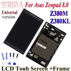 Сменный ЖК-дисплей WEIDA 8 дюймов для Asus Zenpad 8,0 Z380 Z380KL Z380M P024 P00A, ЖК-дисплей кодирующий преобразователь сенсорного экрана в сборе