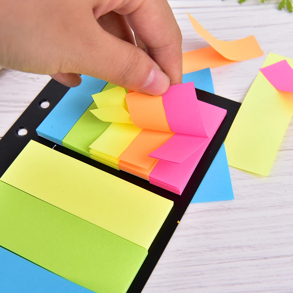 1pcs B5 A5 A6 Sticky Notes Planner Schedule 6 Holes Binder Dairy Memo Divider Sticker For Loose Leaf Spiral Notebook | Канцтовары для