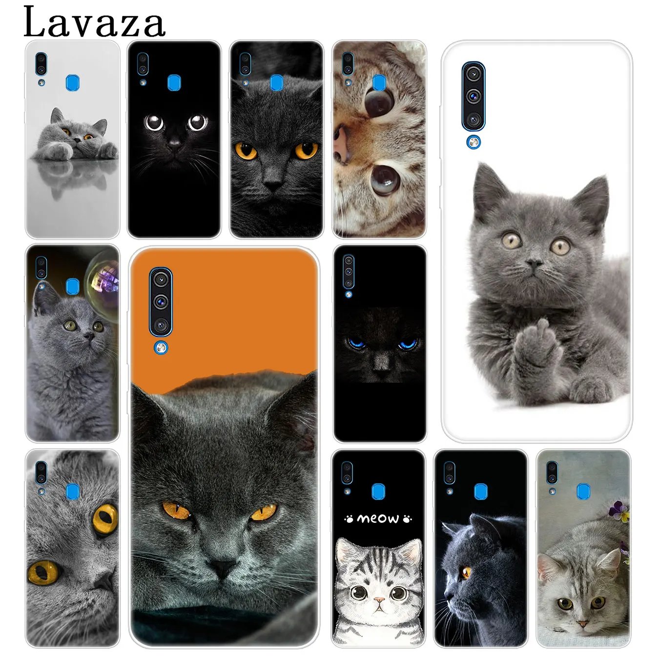Lavaza Британский короткий воздушный Кот Топ мяу чехол для телефона Samsung Galaxy A70 A60 A50