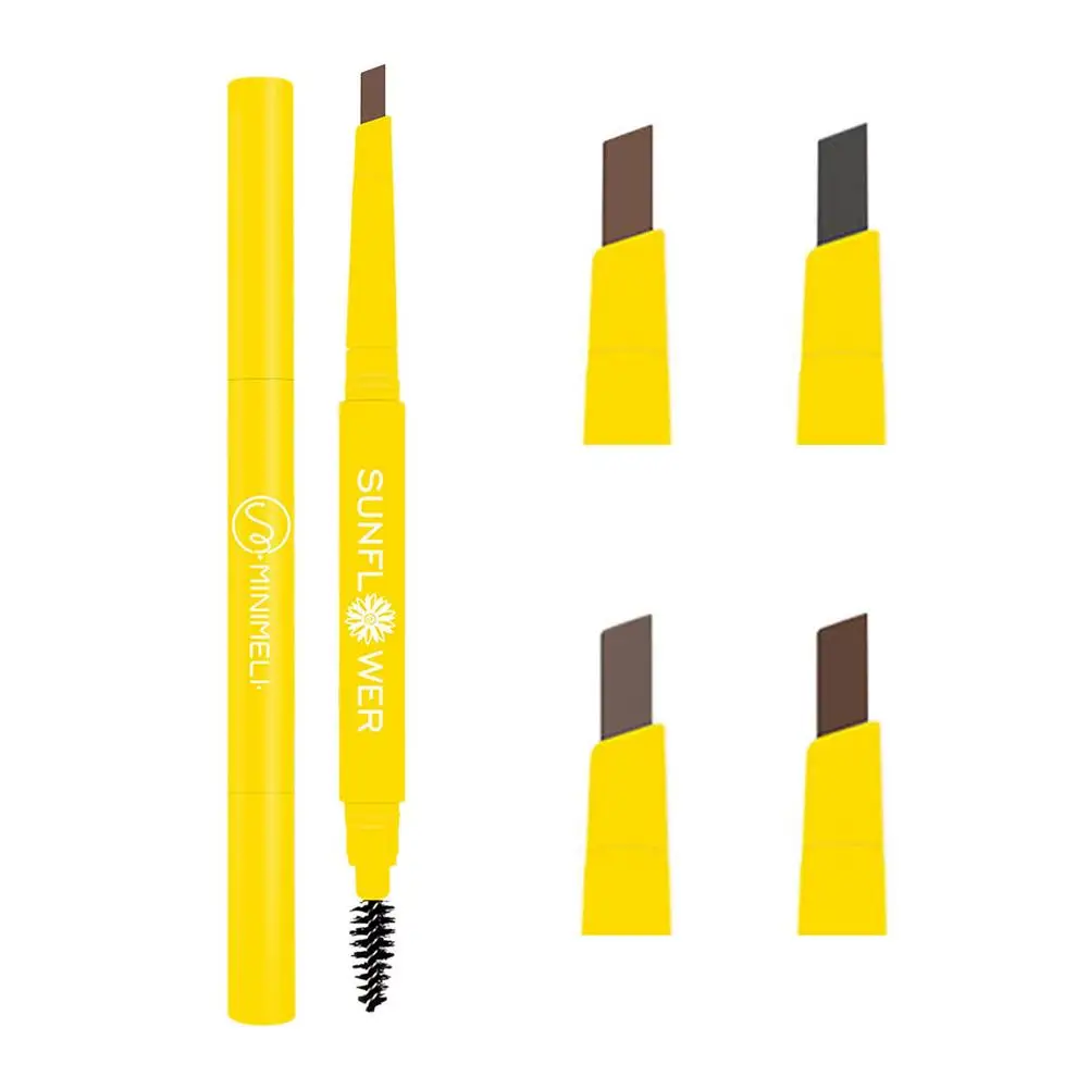 

Double-headed Eyebrow Pencil Naturally Lasting Waterproof And Sweat-free Triangle Precise Eyebrow Shape