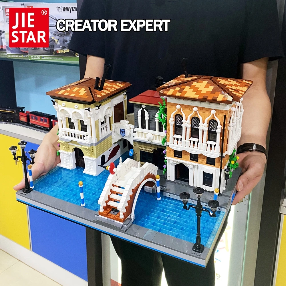 JIESTAR Creatoring Expert Ideas Street View The Little Venice 89122 кубики Moc модульный дом строительные блоки