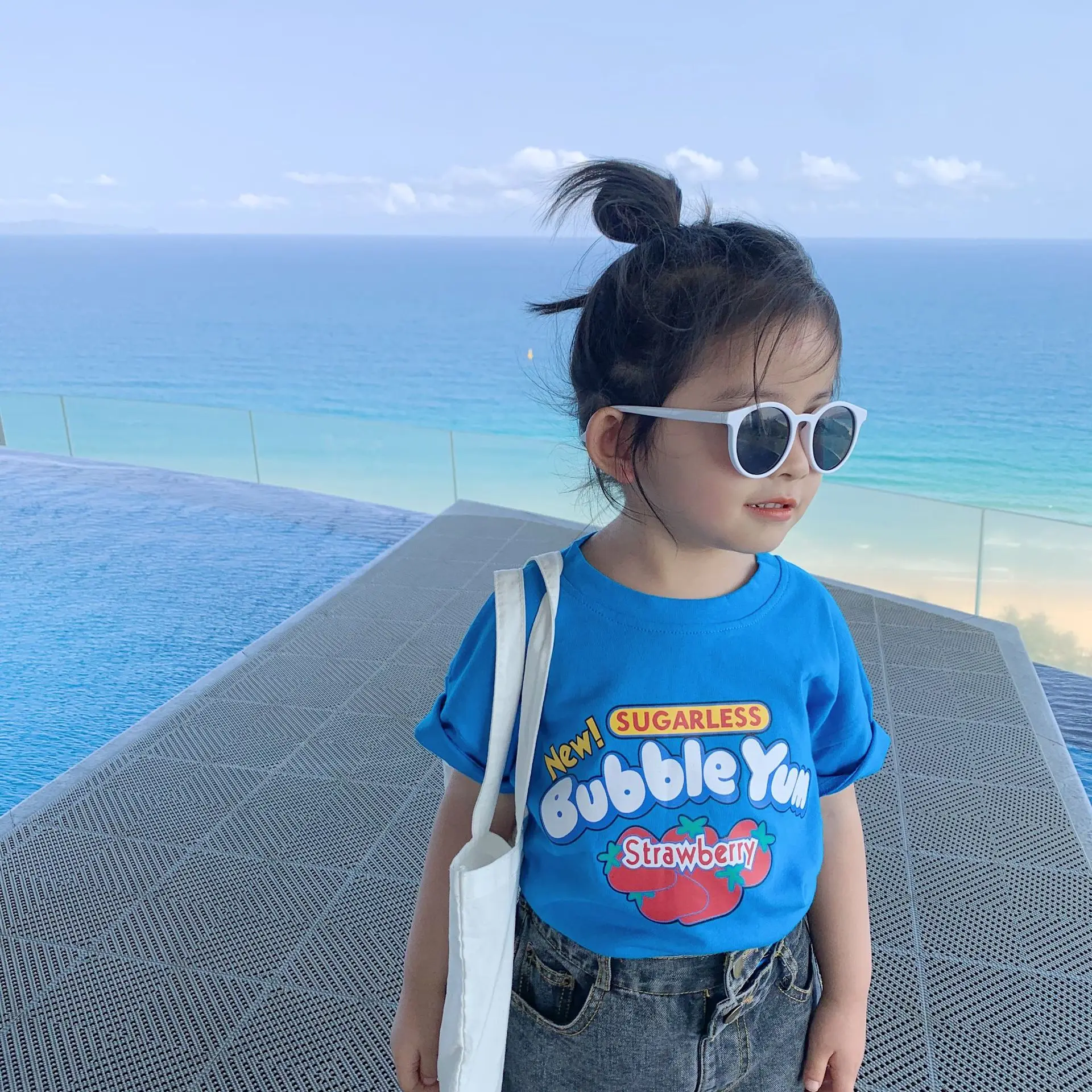 Новинка 2020 года Летняя детская футболка Одежда Модная Повседневная рубашка с