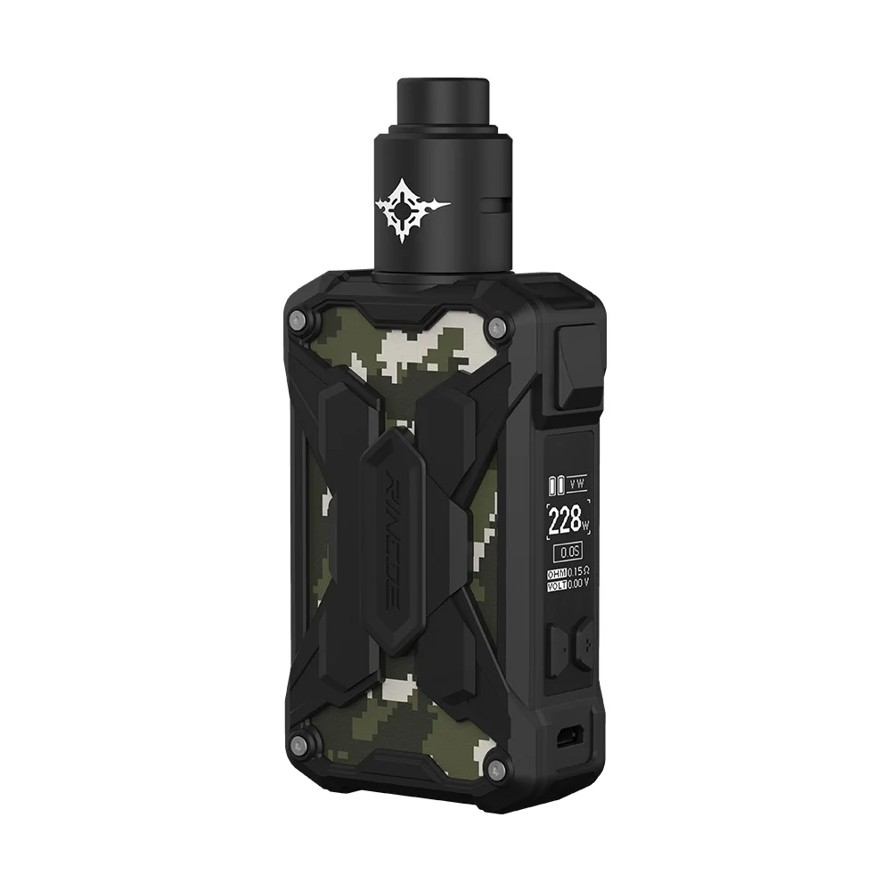 Оригинальный комплект Rincoe Mechman Lite TC мод 228 Вт и испаритель Metis RDA 0 002 с вспышкой
