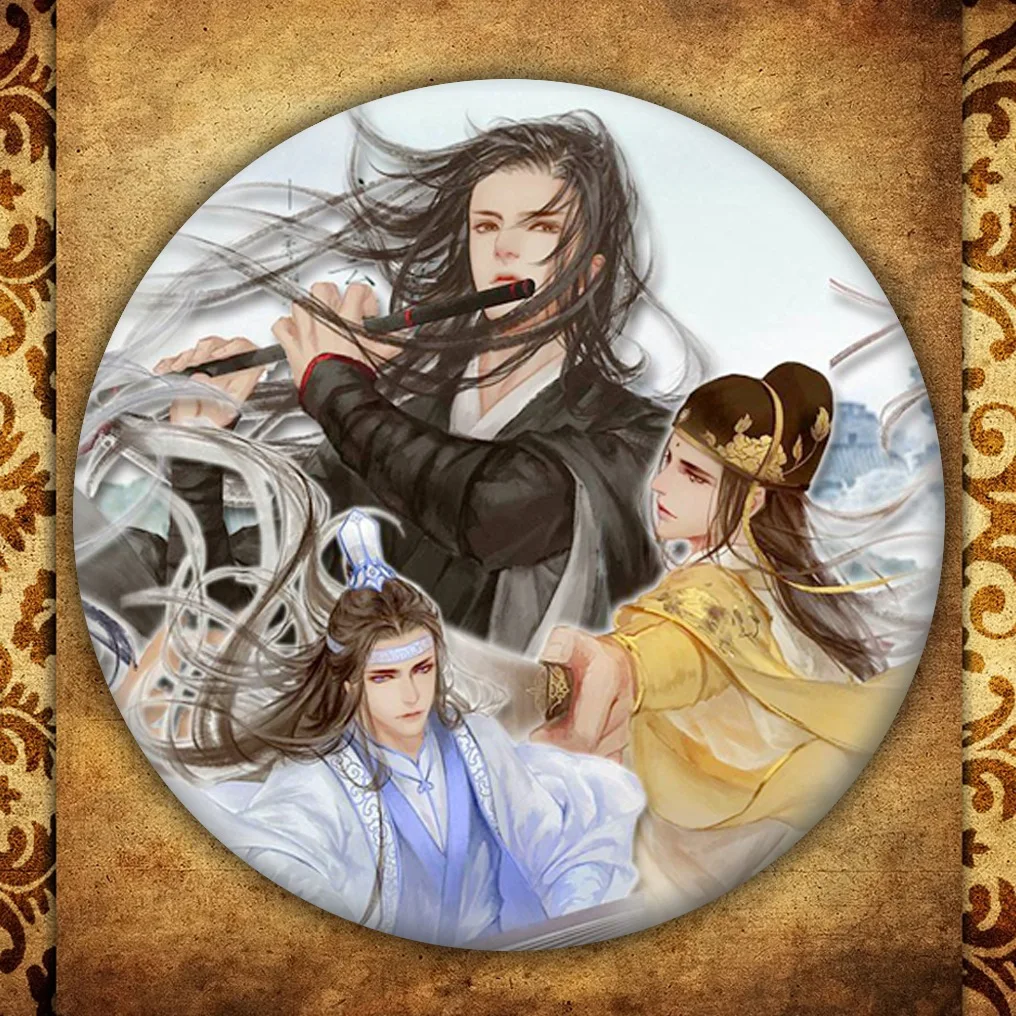 Аниме Mo Dao Zu Shi бейдж с дисплеем модная мультяшная фигурка Zhu Wei Wuxian сумки Броши