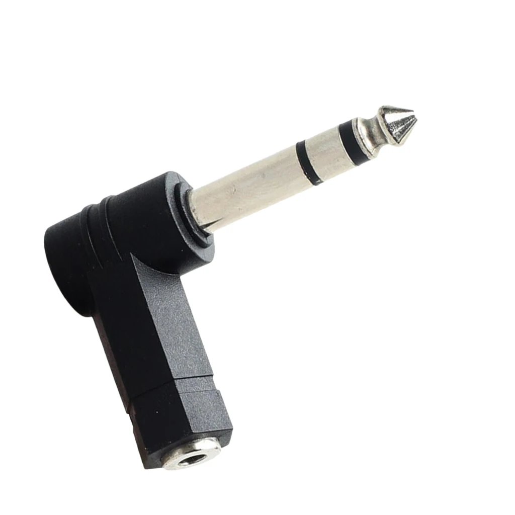 

3.5mm Stereo Female to 6.35mm 1/4"inch Male Right Angle Headphone Audio Plug