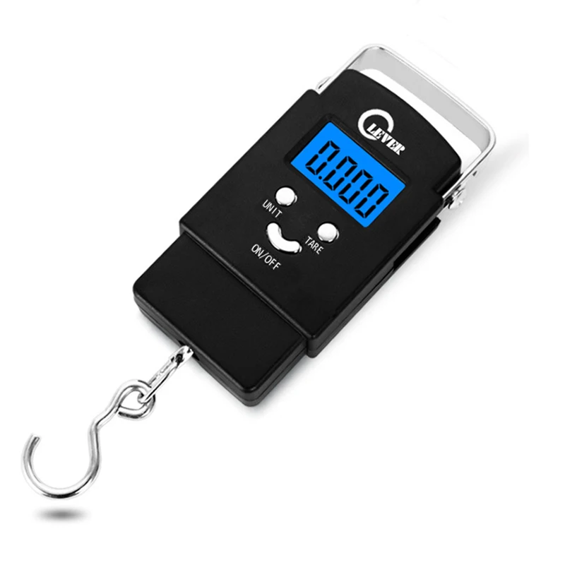 

KAIFENG 0.01-50kg MINI Black Portable Electronic Scale For Luggage Fishing Package With Hook Digital Weighing Measurement