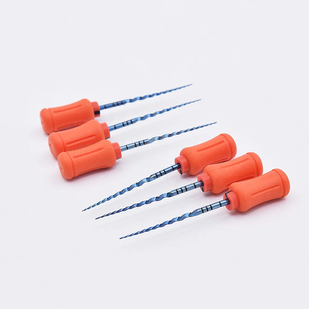 Эндододонтические Niti синие файлы для термоактивации высокопрочные