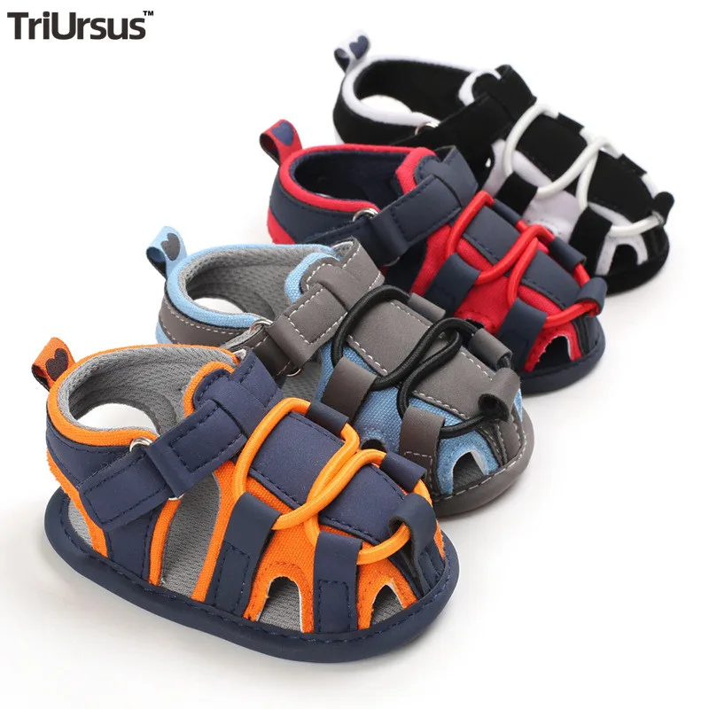 

Cute Baby Sandals Brand New Infant Baby Boys Summer Shoes Hollow Out Newborn Toddler Crib Garden Shoes Baby Boy Flat Sandales