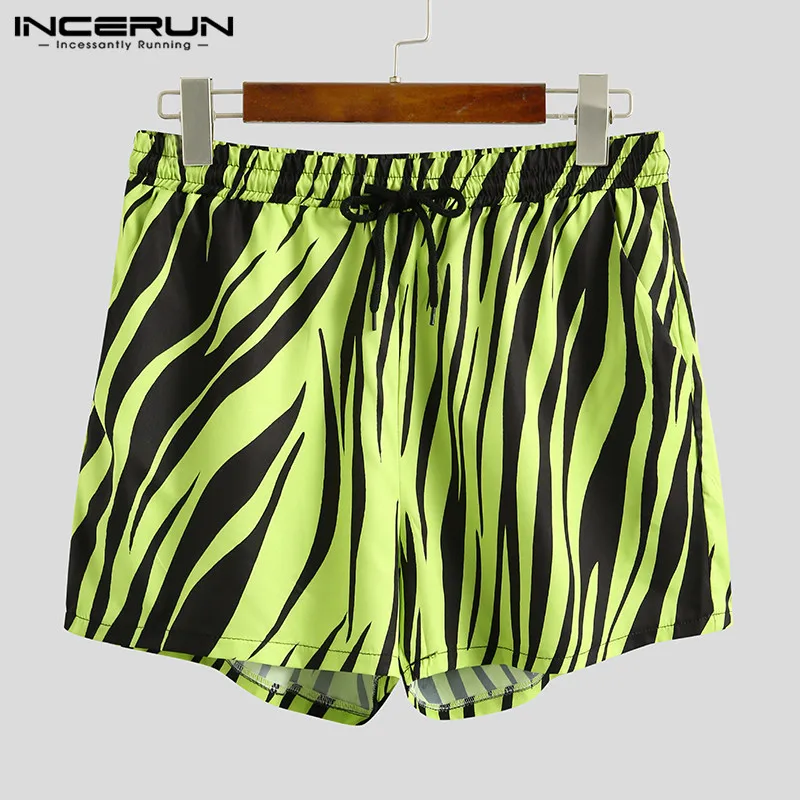 

Fashion Men Sets Printing Summer Streetwear Open Stitch 3/4 Sleeve Casual Cardigan Tops 2021 Shorts Beach Hawaiian Sets INCERUN