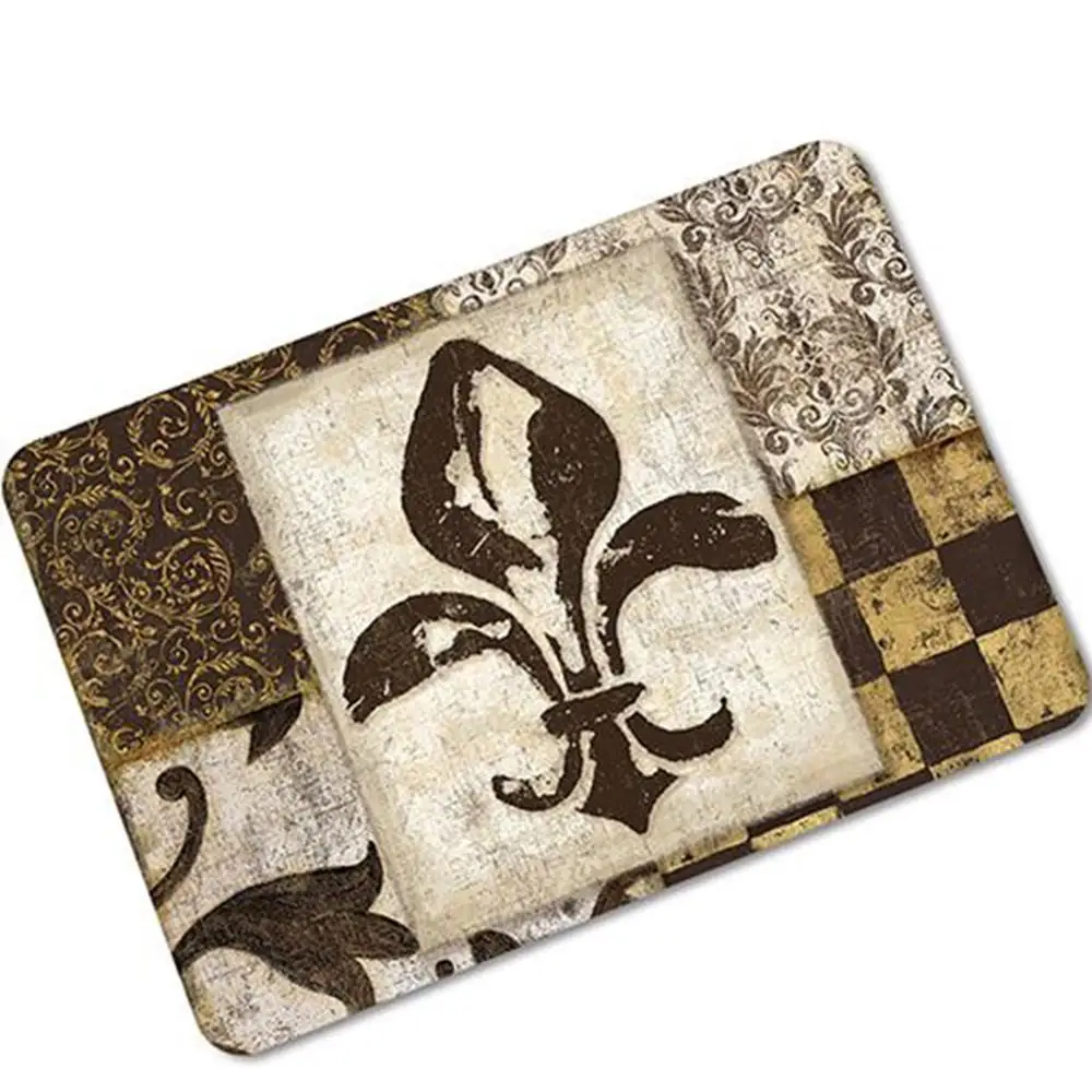 Thick 5D simulation printing rubber door mat water absorption non-slip kitchen floor G | Дом и сад