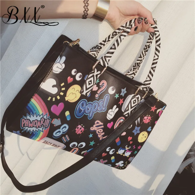 BXX Sac/2019 модная осенне зимняя роскошная женская сумка дизайнерская с мультяшным