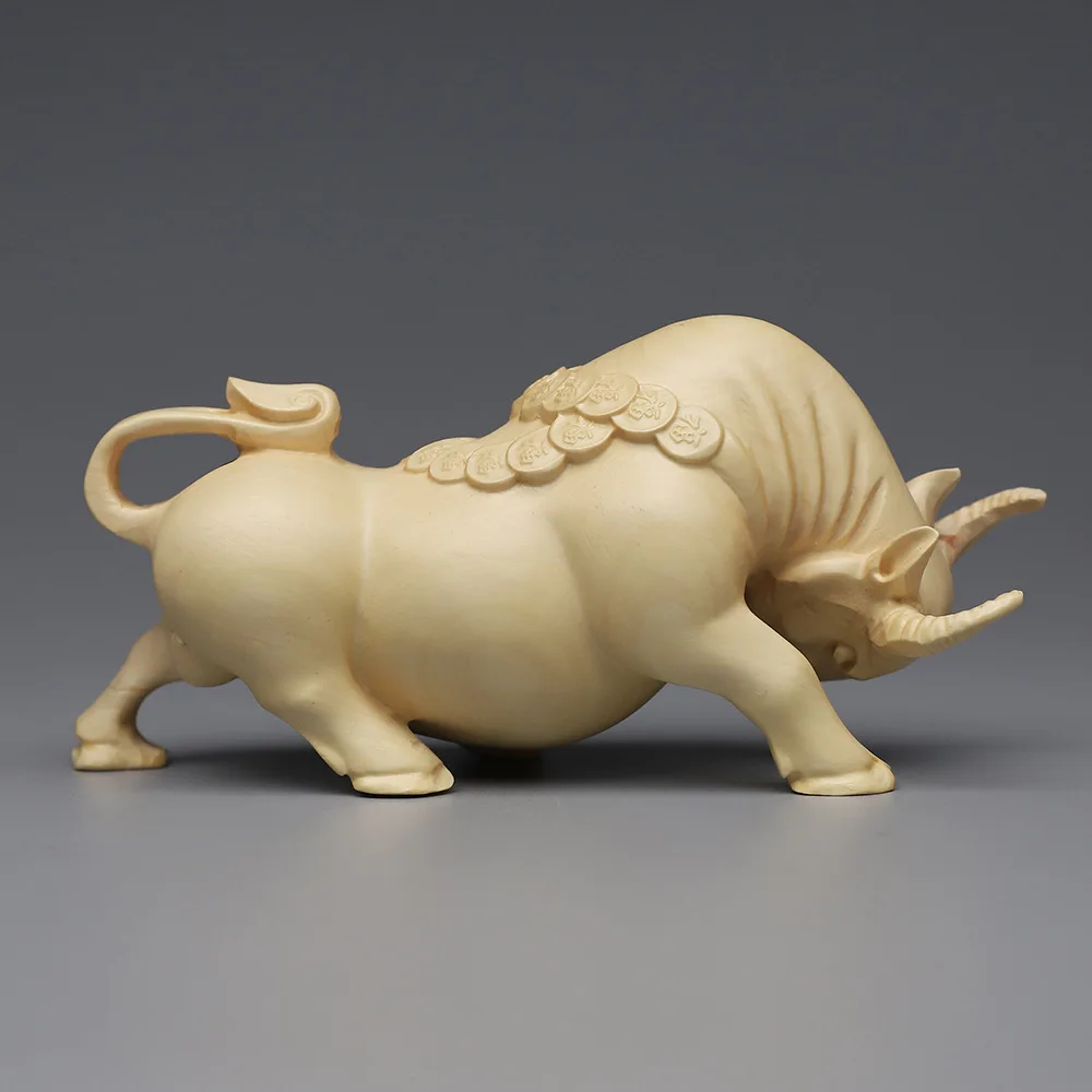 Ремесла из бокса медные монеты бык руки украшения деньги рост благосостояние как