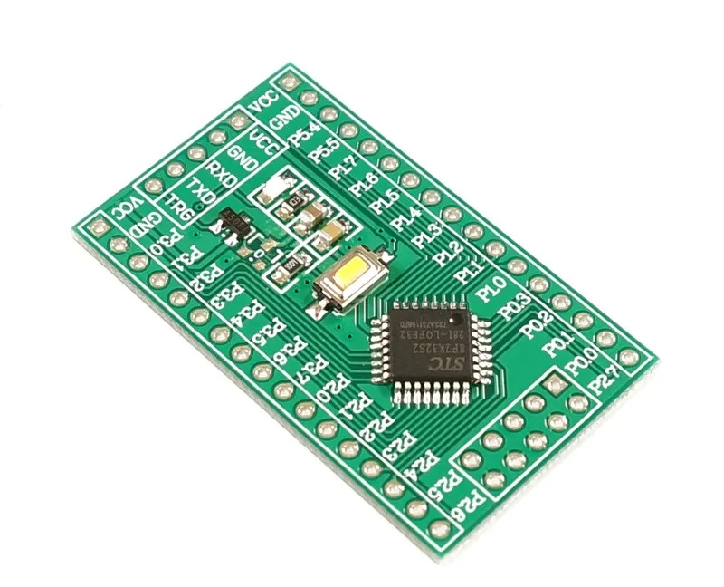 STC8F2K32S2 STC8F2K16S2 STC 51 MCU Development Board Minimum System 8F2K16S2 8F2K32S2 QFP32 30pcs IO port dual UART LED | Компьютеры и