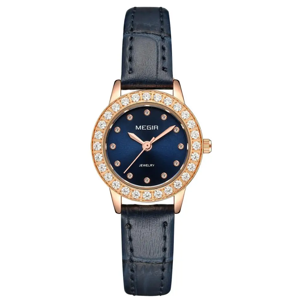 Для женщин Роскошные часы Reloj Mujer 2018 люксовые от бренда MEGIR Twinkly небольшой из