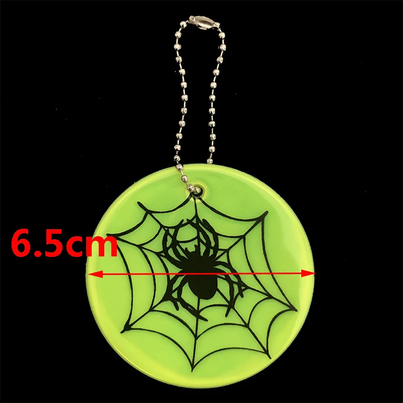 Wholesale 50pcs Spider Pattern Reflective keychain bag pendant accessories for visibile safety use Bag Ornament | Автомобили и