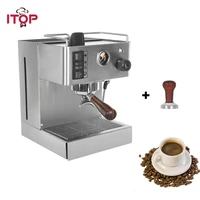 itop 3 5l semi automatic espresso coffee maker machine with counter tamper 9bar coffee machine stainless steel 220 240v