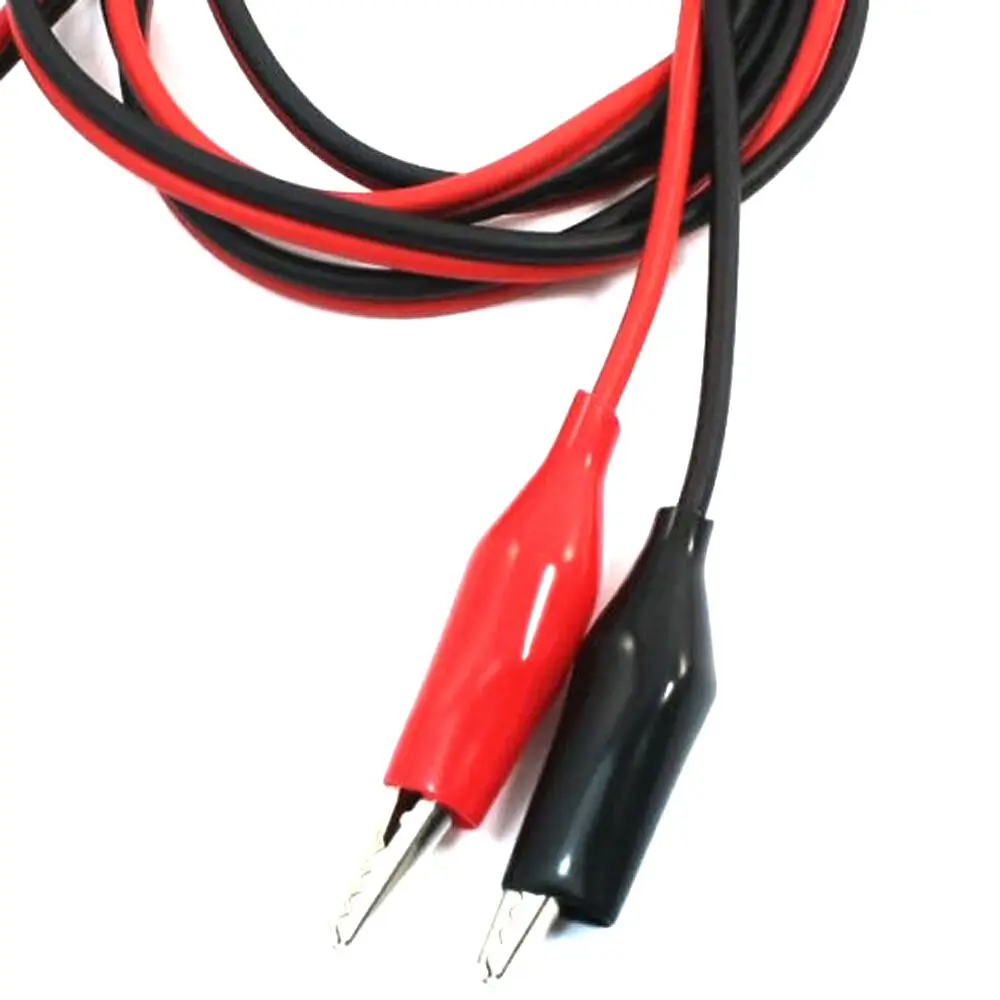 

2 Groups 1M Alligator Clip Test Leads Double-ended Jumper Wires Test Leads Set with Alligator Clips